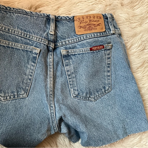 Paris Blue Vintage Jean shorts cotton fly super cute butterfly vintage 90s y2k - Picture 2 of 4